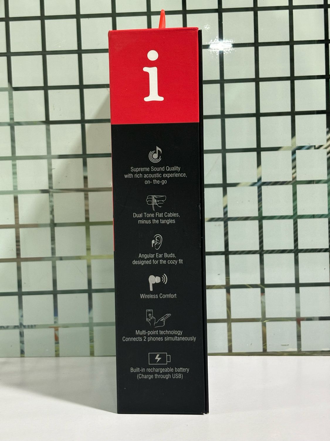 iBall Musi Sporty BT19 Wireless Sports Headset (Black and Red)