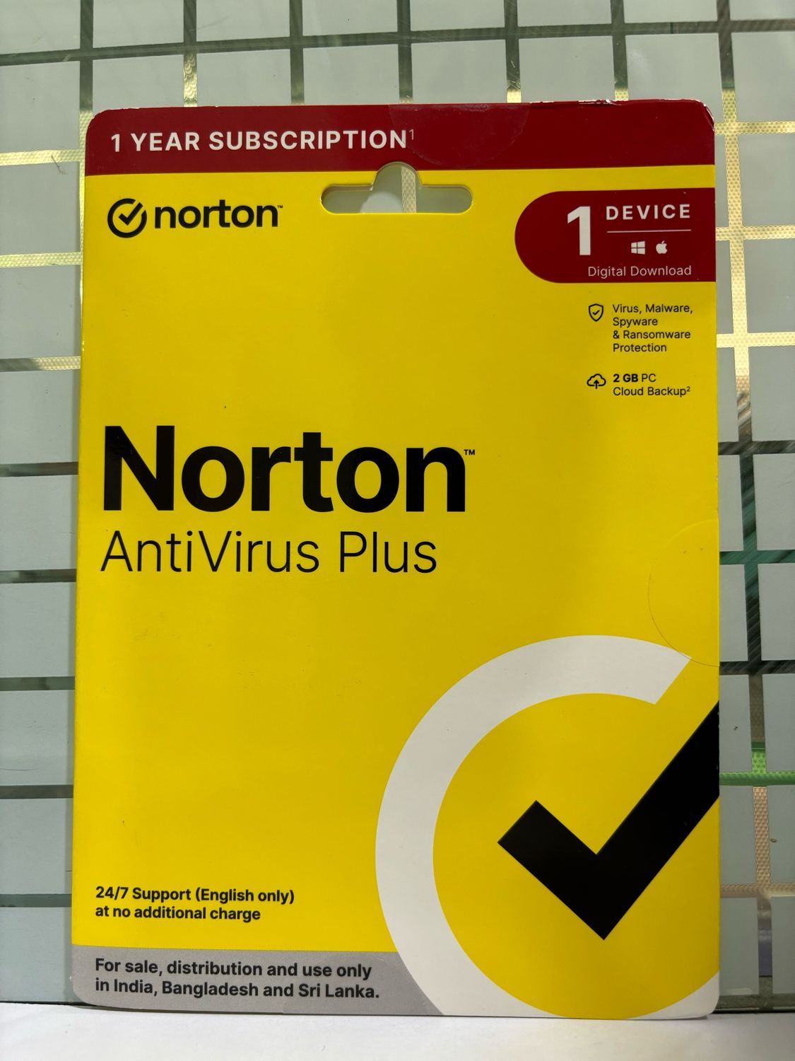 New, 1 User, 1 Year, Norton Antivirus Plus