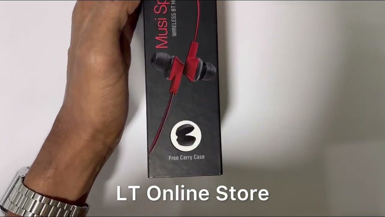 iBall Musi Sporty BT19 Wireless Sports Headset (Black and Red)