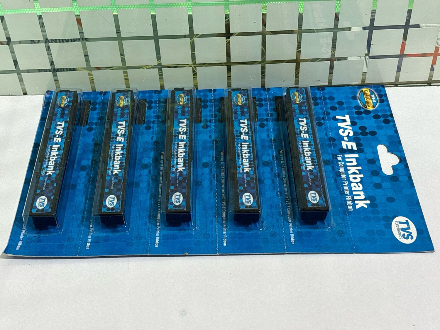 TVS-E ink Bank Ribbon (Pack of 5) TVS-E ink Bank Ribbon (Pack of 5)