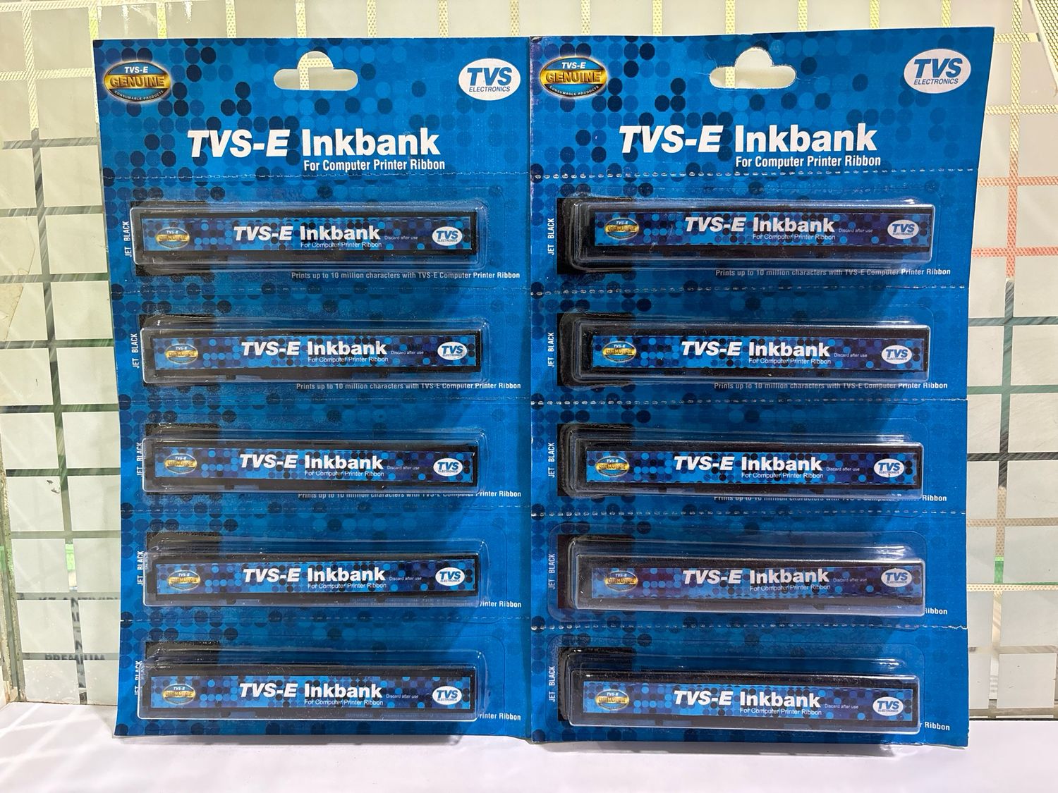 TVS-E ink Bank Printer Ribbon (Pack of 10)