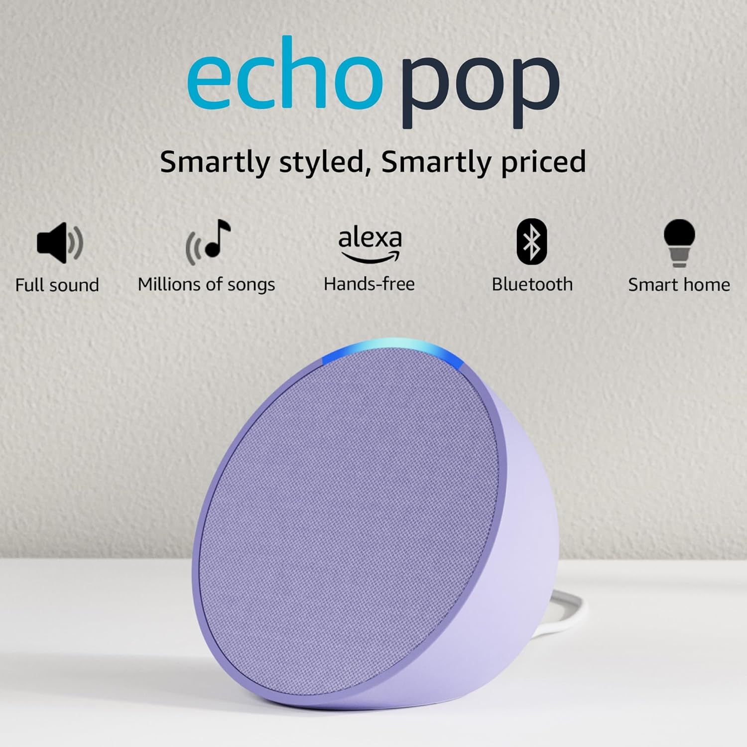 Amazon Echo Pop Alexa Smart Speaker Purple Amazon Echo Pop Alexa Smart Speaker Purple