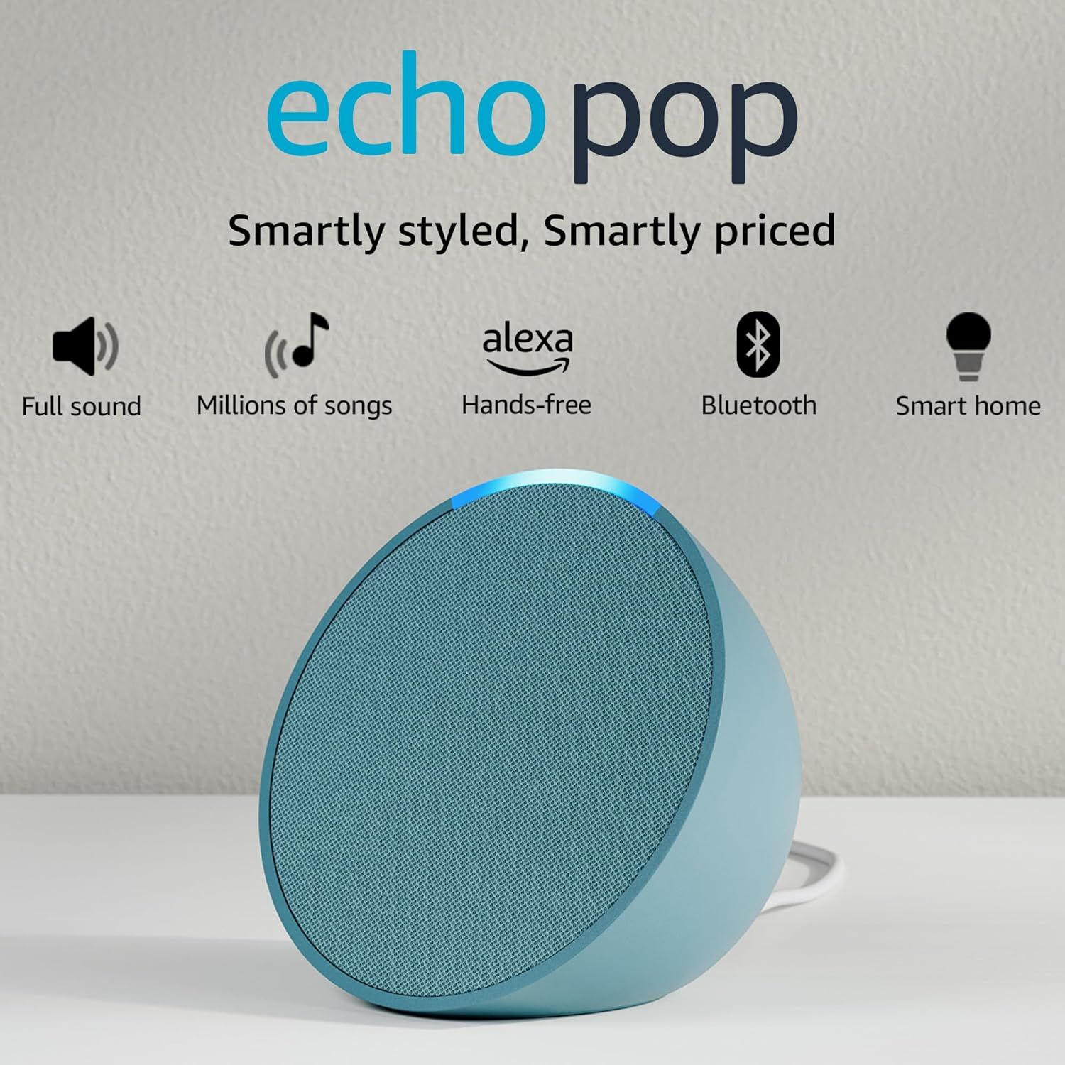 Amazon Echo Pop Smart speaker with Alexa Green Amazon Echo Pop Smart speaker with Alexa Green