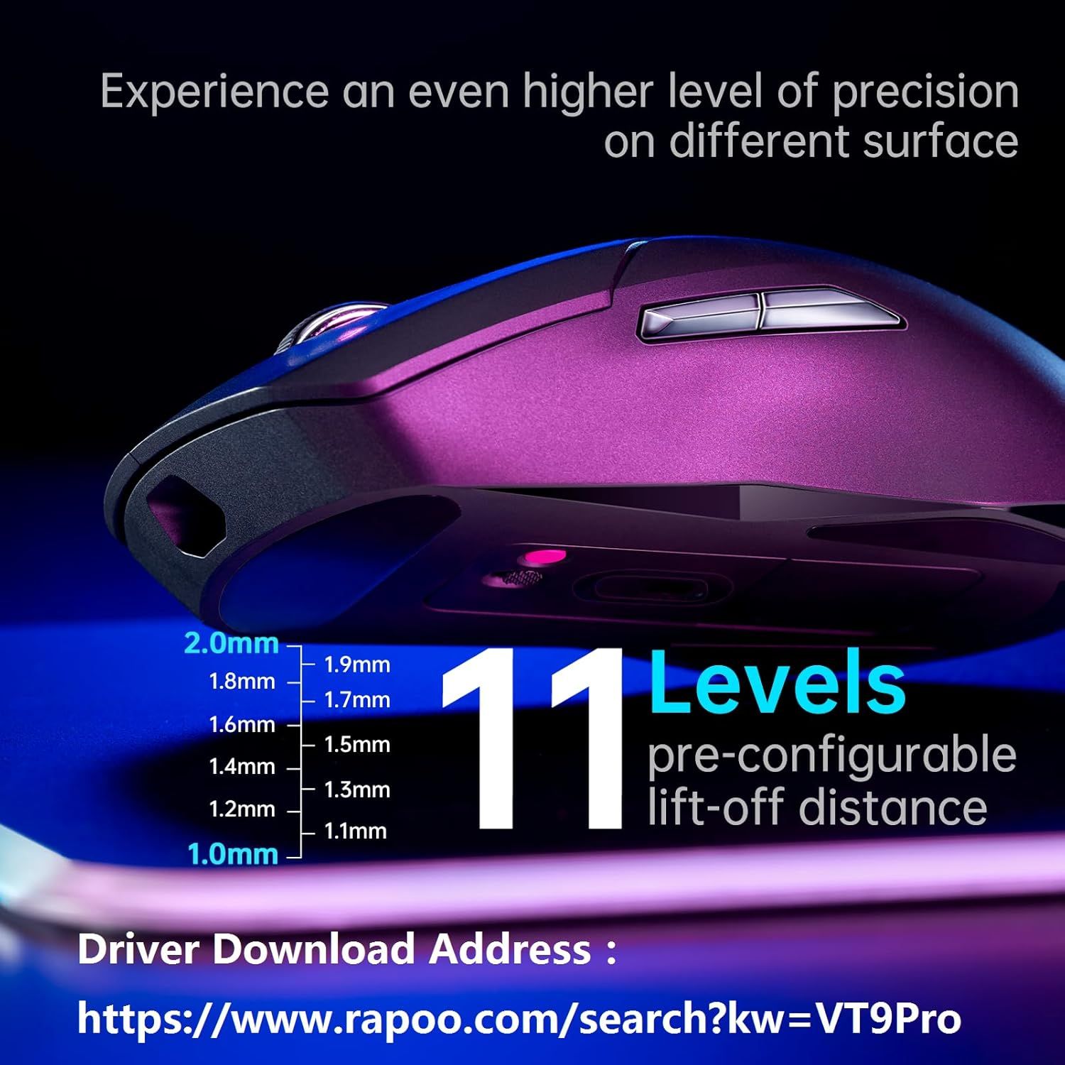 Rapoo VT9PRO Superlight Wireless Gaming Mouse