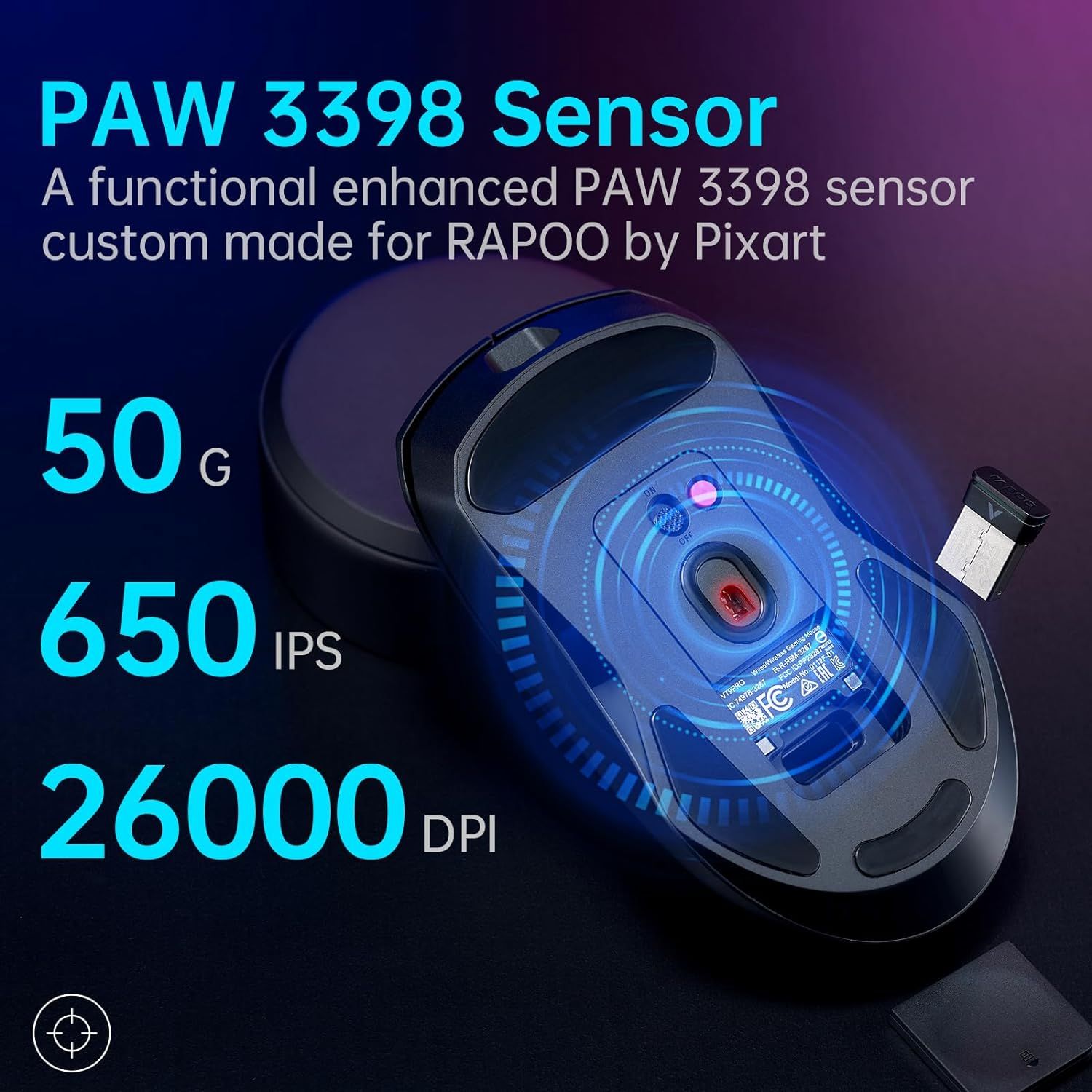 Rapoo VT9PRO Superlight Wireless Gaming Mouse