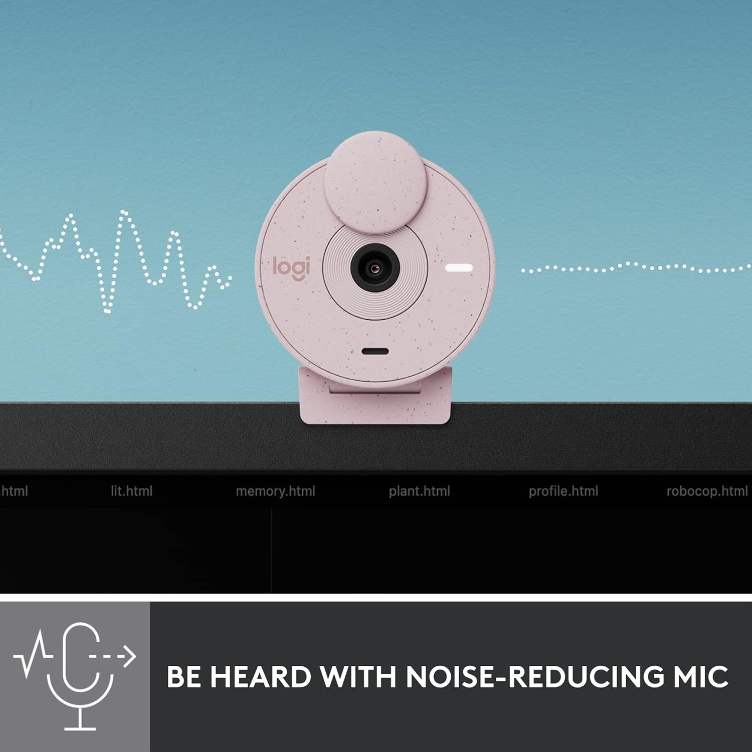 Logitech Brio 300 Full Hd Webcam (Rose) Logitech Brio 300 Full Hd Webcam (Rose)