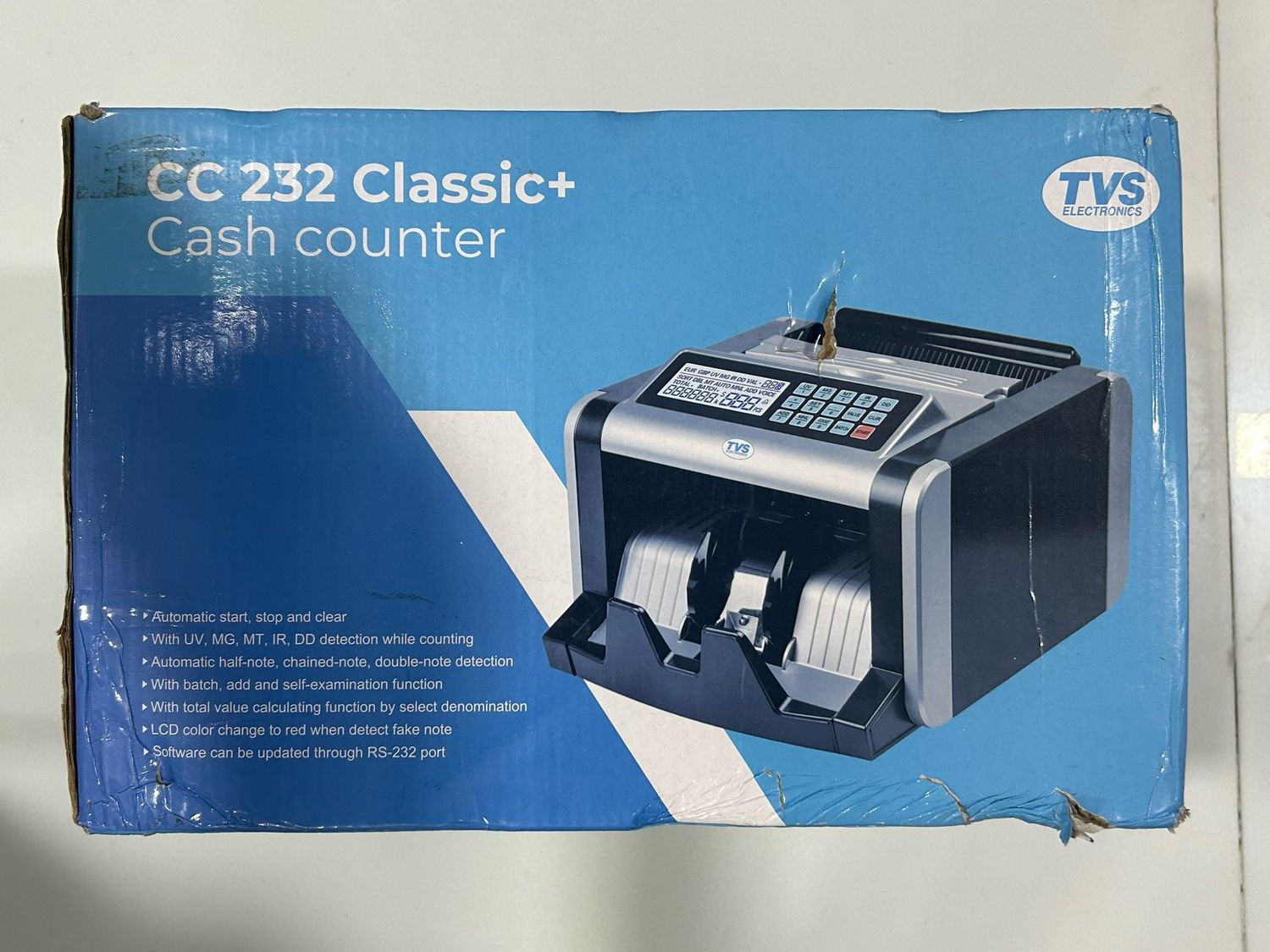 TVS CC-232 Classic Plus Cash Counting Machine TVS CC-232 Classic Plus Cash Counting Machine