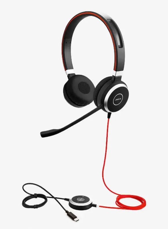 Jabra Evolve 40 MS Stereo USB-C Wired Headset