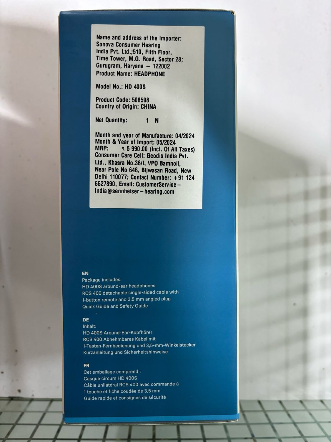 Sennheiser HD 400s Wired Over The Ear Headphone Sennheiser HD 400s Wired Over The Ear Headphone