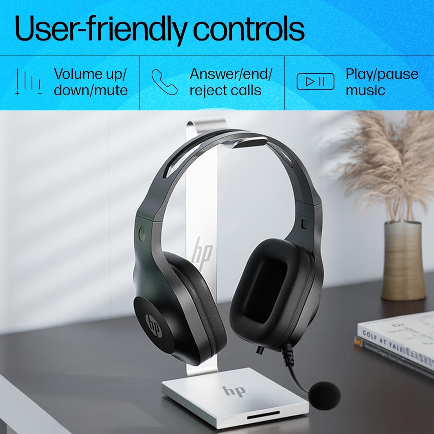 HP H120 Stereo USB Headset (9Z4V9AA)