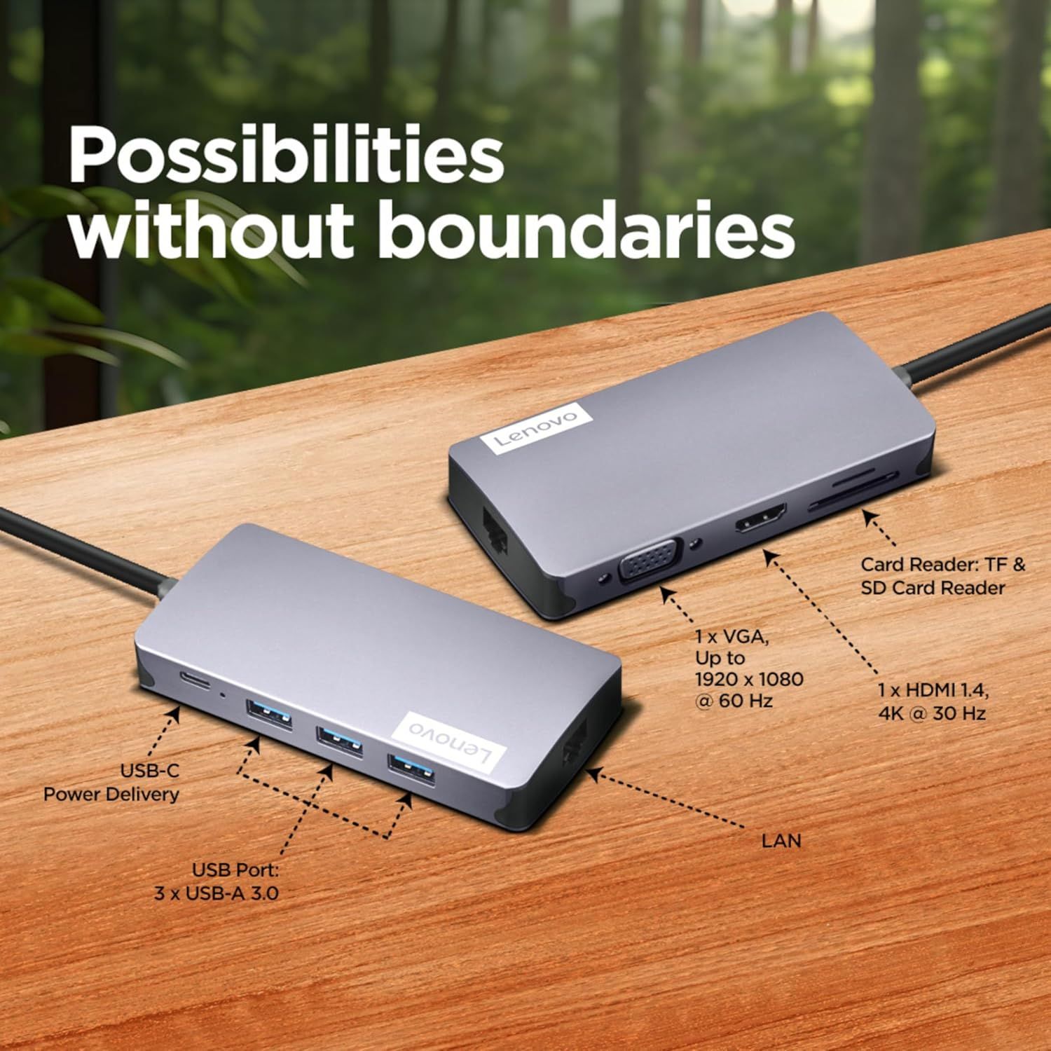 Lenovo 150 USB-C Travel Hub Docking Station Lenovo 150 USB-C Travel Hub Docking Station