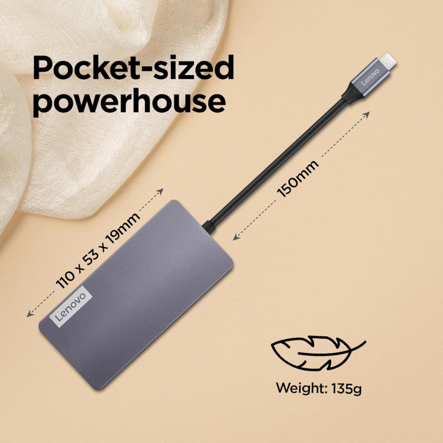 Lenovo 150 USB-C Travel Hub Docking Station Lenovo 150 USB-C Travel Hub Docking Station