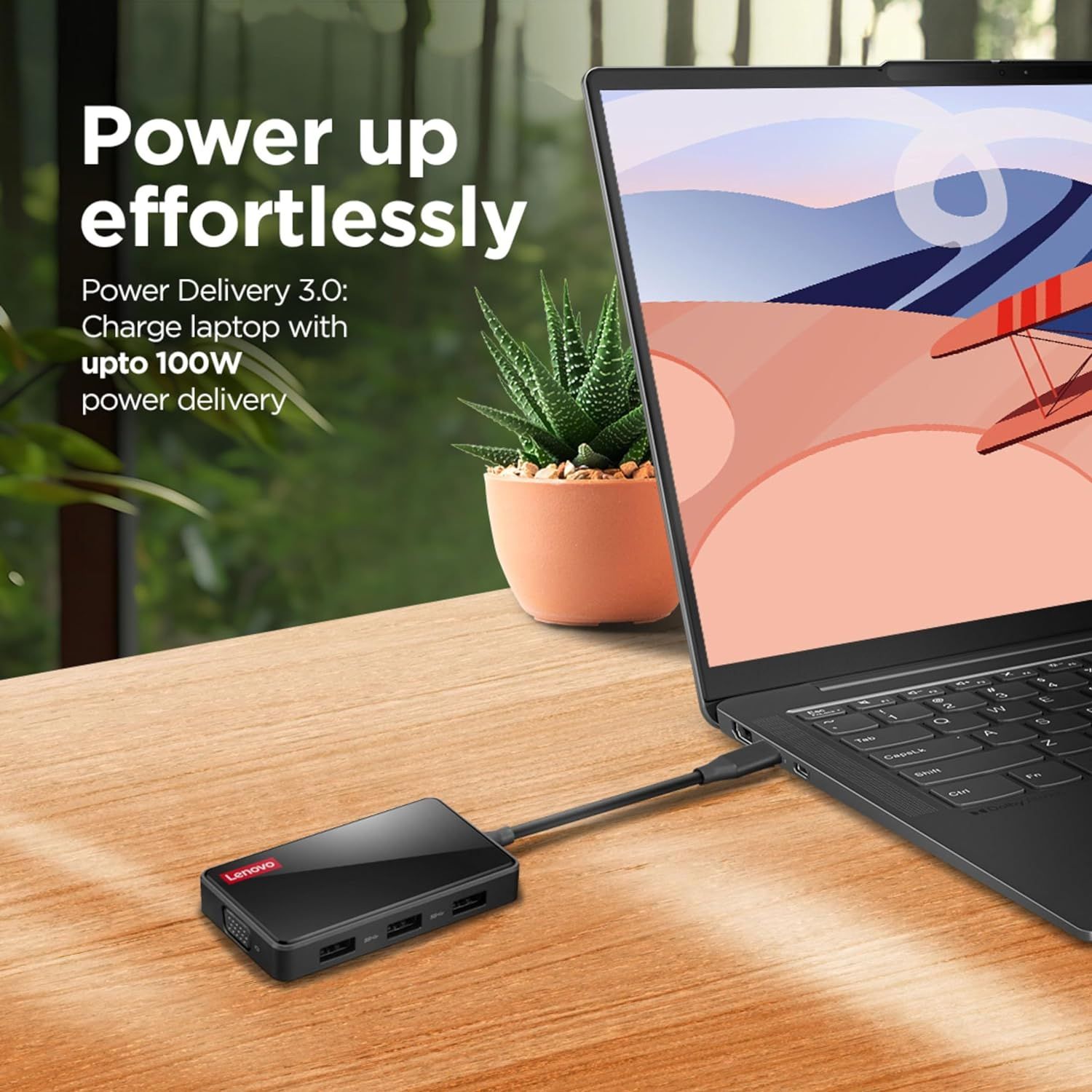 Lenovo 100 USB-C Travel Hub Docking Station