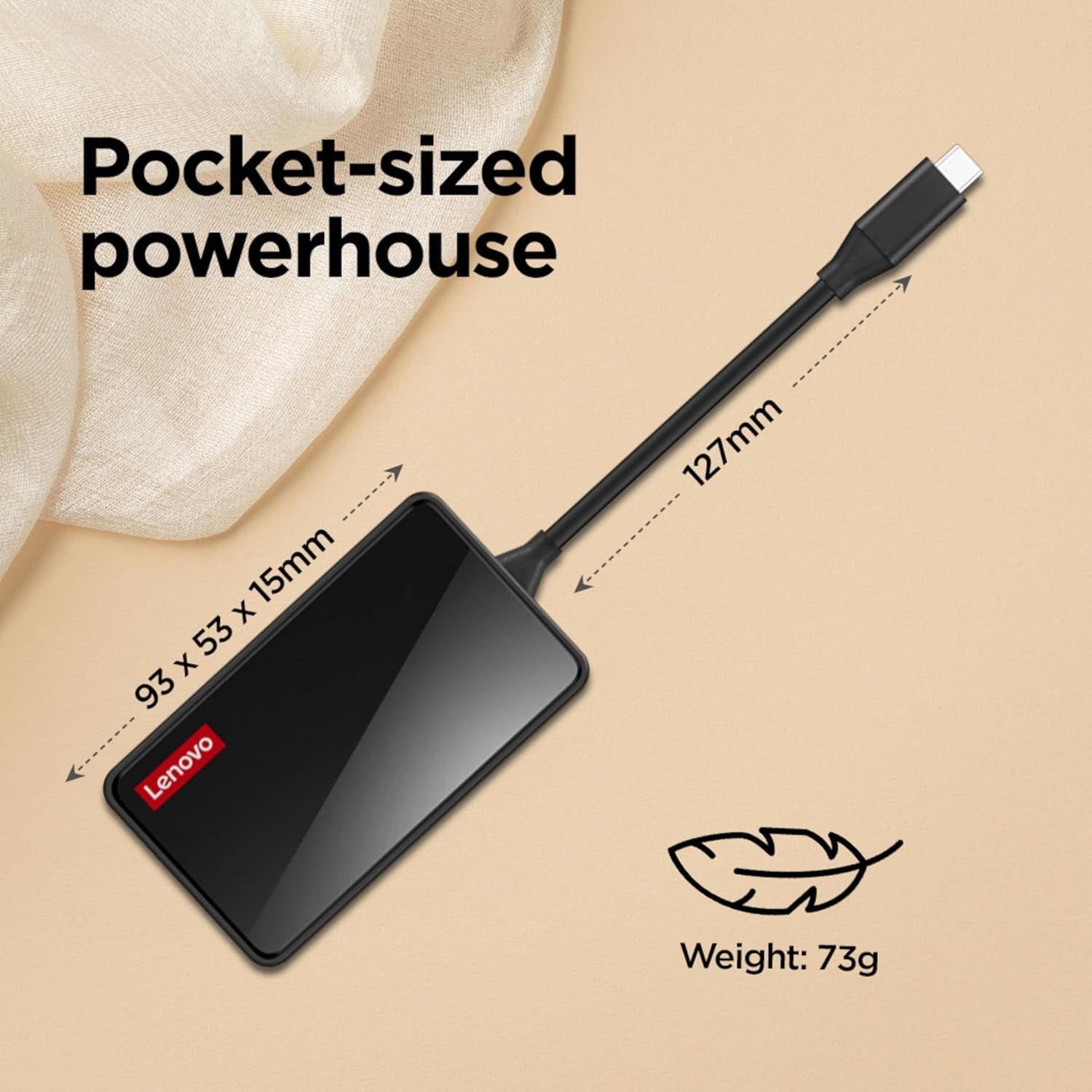 Lenovo 100 USB-C Travel Hub Docking Station