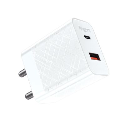 Fingers 27W Adopter (USB+TypeC Post) Fingers 27W Adopter (USB+TypeC Post)