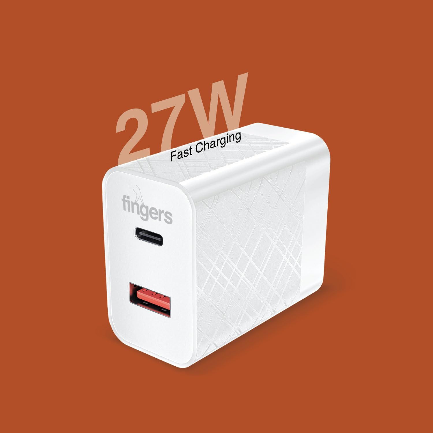 Fingers 27W Adopter (USB+TypeC Post)