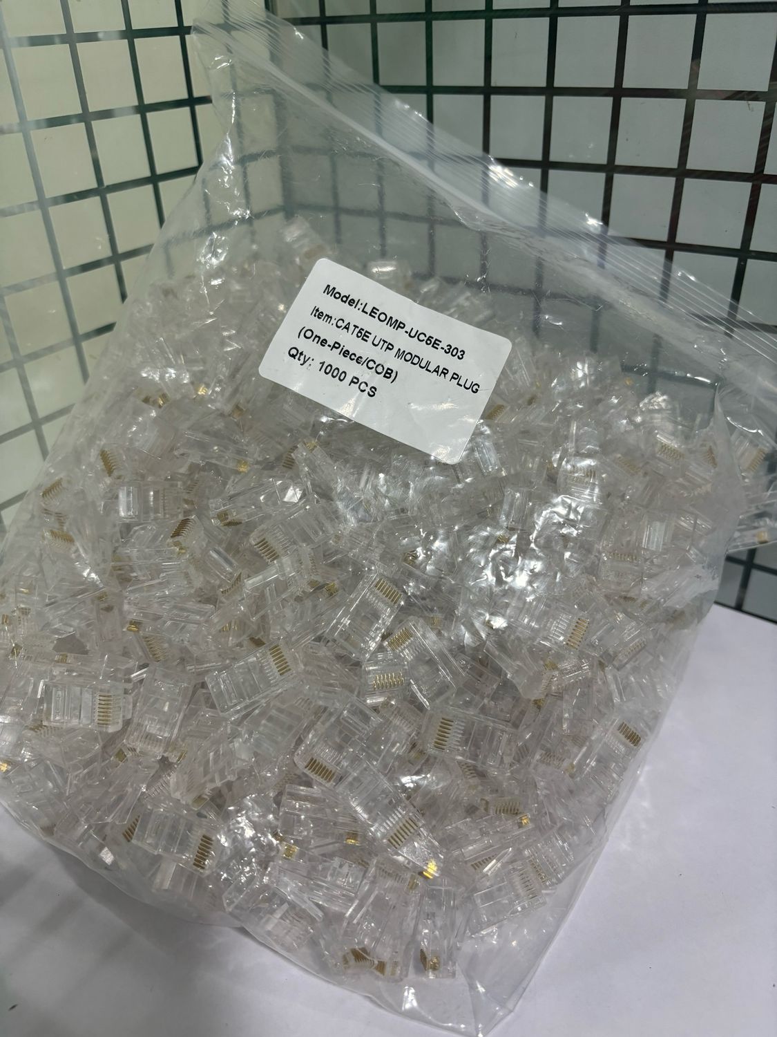 RJ 45 Cat-5 Connector (Pack of 1,000)