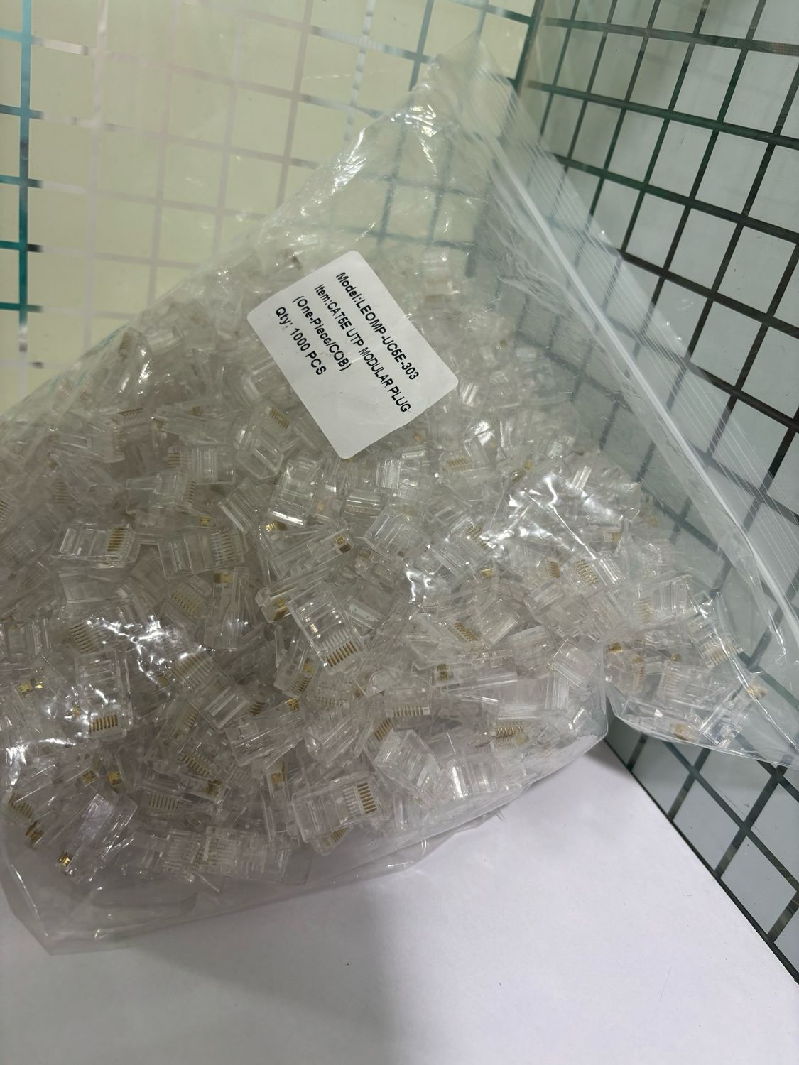 RJ 45 Cat-5 Connector (Pack of 1,000)