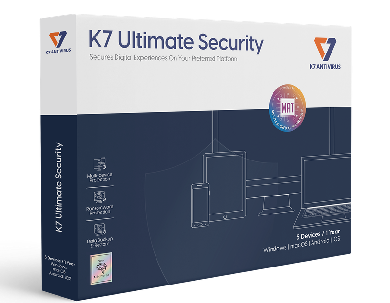 New, 5 User, 3 Year, K7 Ultimate Security