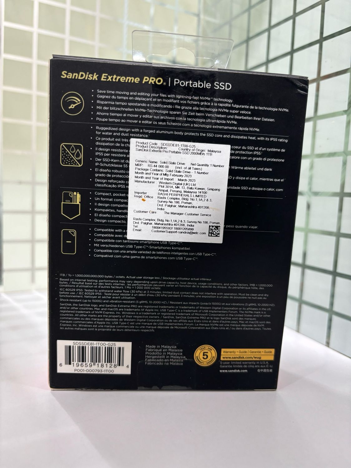 SanDisk 1TB Extreme PRO Portable SSD