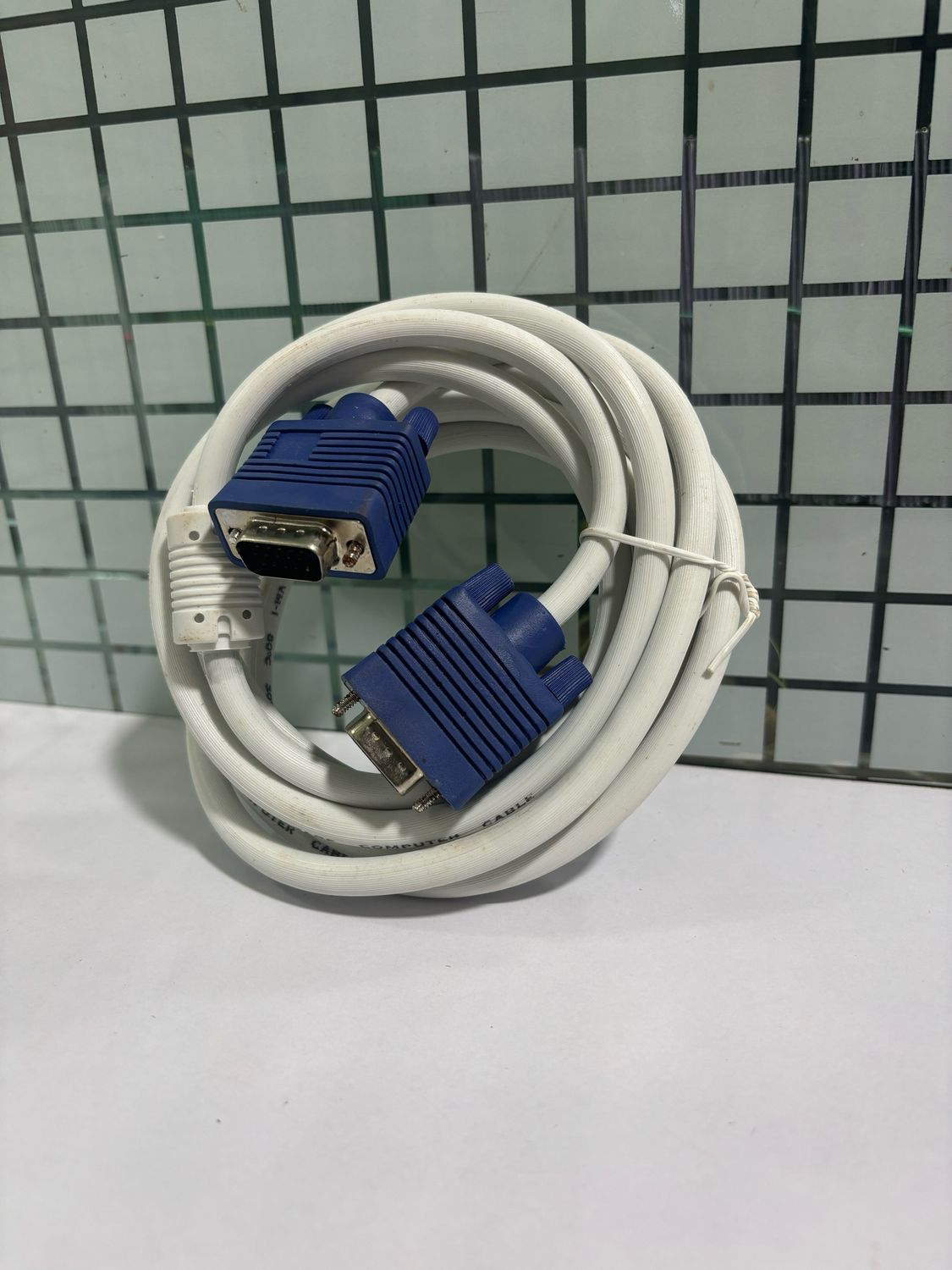 10mtr VGA male to male Cable, White 10mtr VGA male to male Cable, White