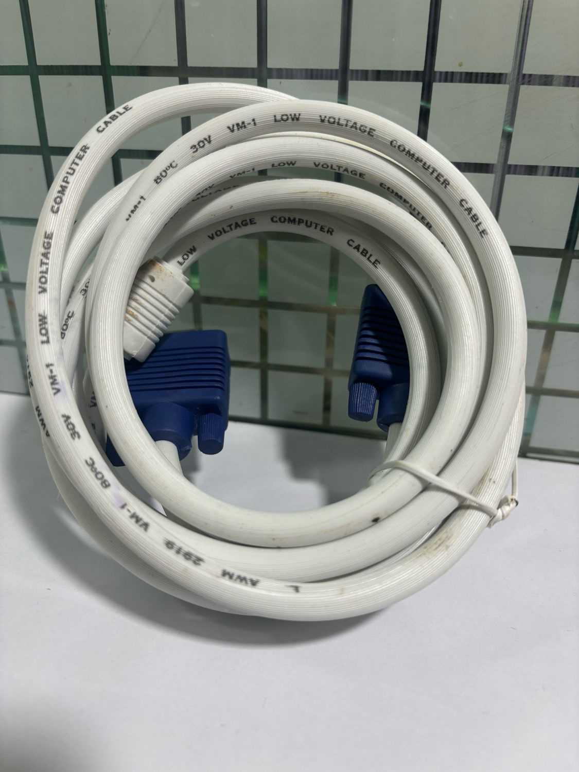 1.5mtr VGA male to male Cable, White 1.5mtr VGA male to male Cable, White
