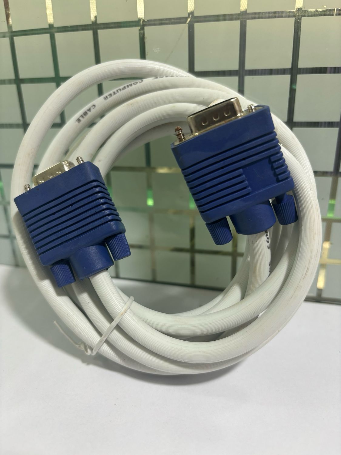 1.5mtr VGA male to male Cable, White 1.5mtr VGA male to male Cable, White