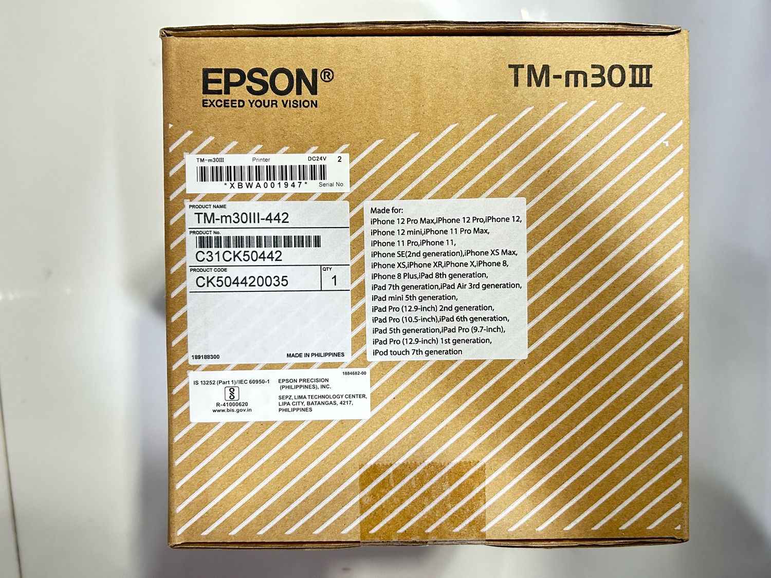 Epson TM-m30III-442 Thermal Billing Printer (Bluetooth/USB/Lan/wifi) Epson TM-m30III-442 Thermal Billing Printer (Bluetooth/USB/Lan/wifi)