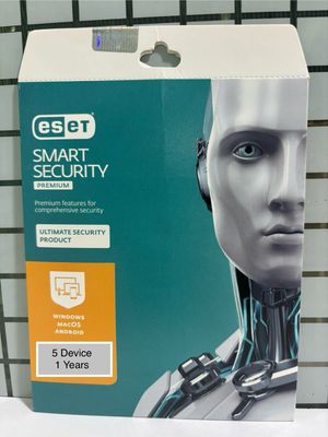 New, 5 User, 1 Year, Eset Smart (total security) Premium