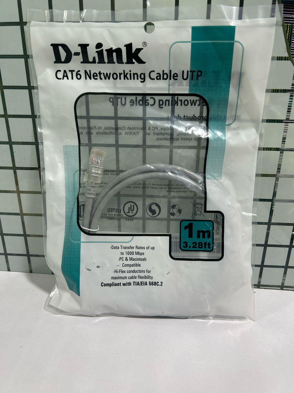 D-Link 10mtr Cat-6 Patch Cord Cable D-Link 10mtr Cat-6 Patch Cord Cable