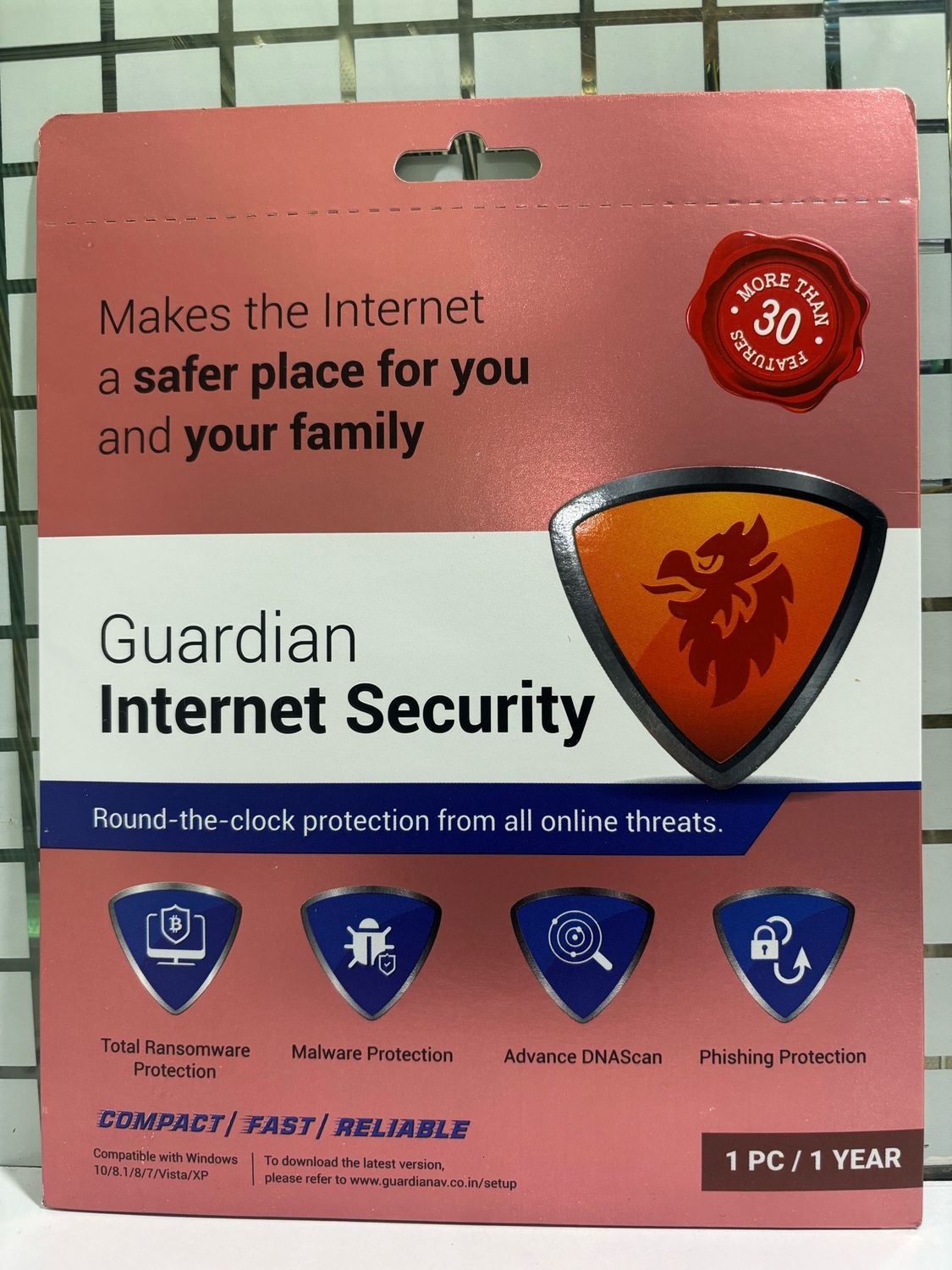 2 User, 1 Year, Guardian Internet Security