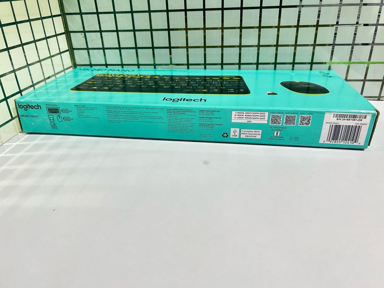 Logitech MK240 Nano Wireless Keyboard Mouse, Black Logitech MK240 Nano Wireless Keyboard Mouse, Black