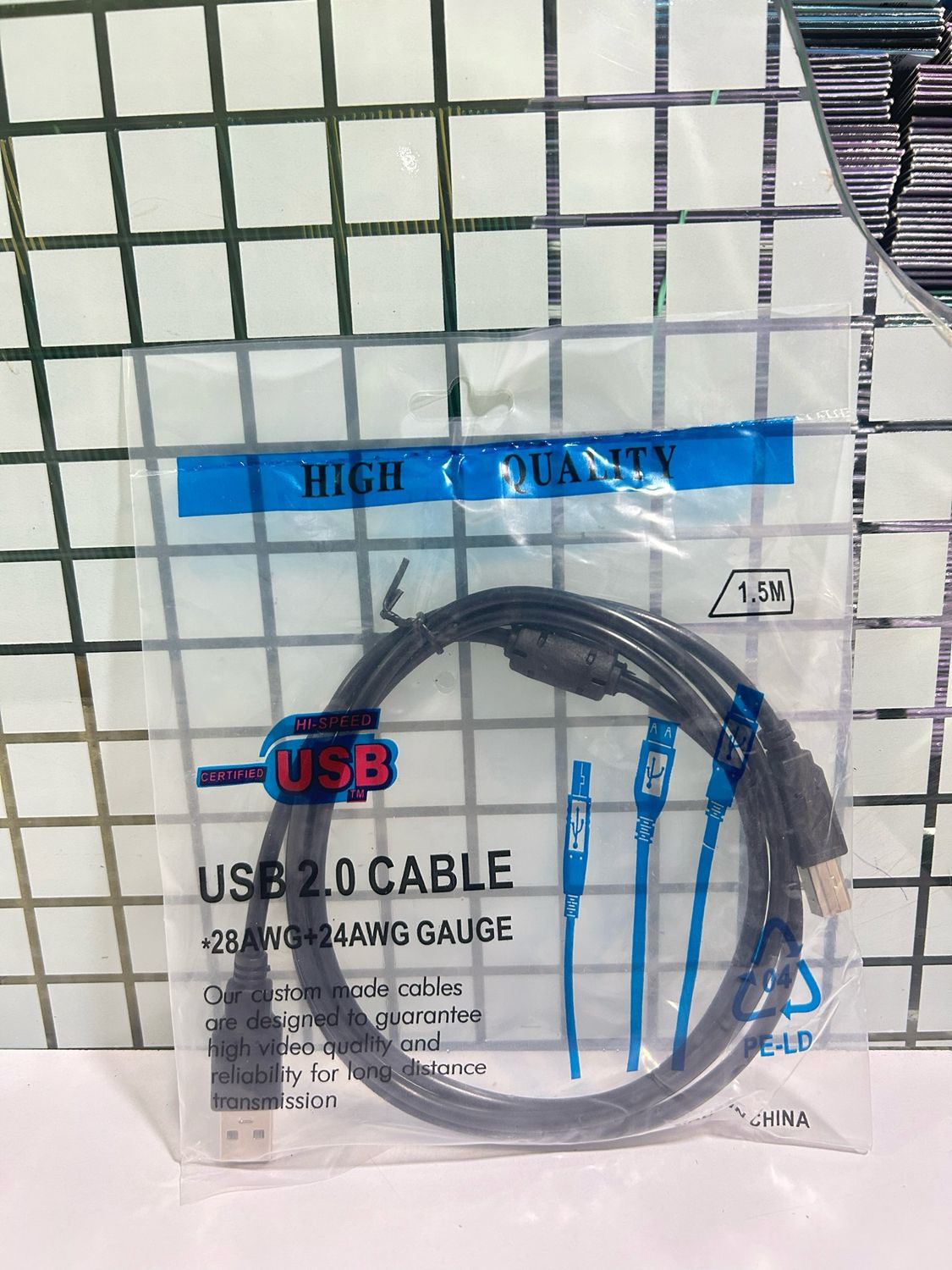 1.3mtr/1.5mtr USB Printer Cable (Pack of 10)