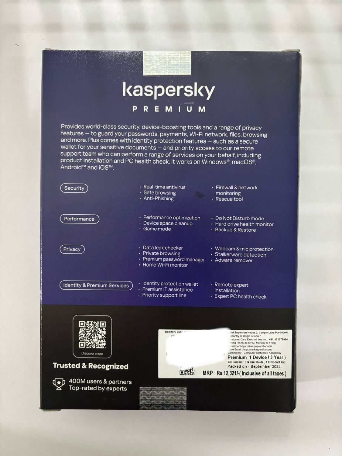 2 User, 3 Year, Kaspersky Total Security (Premium) 2 User, 3 Year, Kaspersky Total Security (Premium)