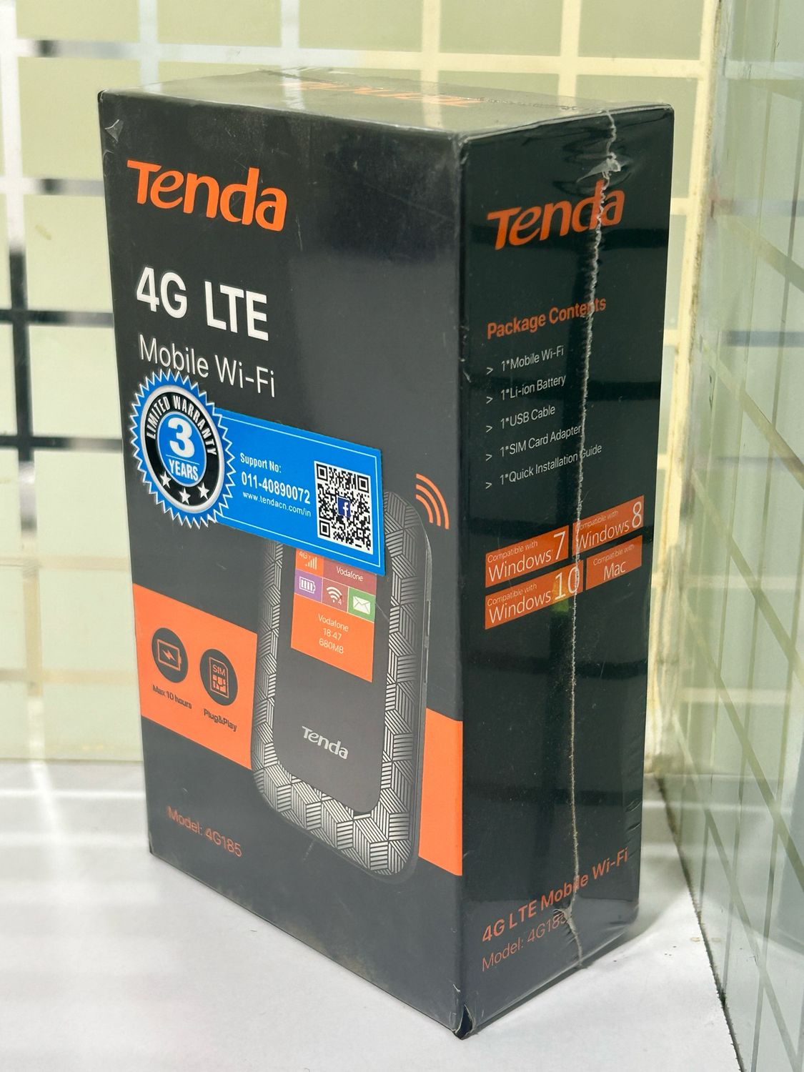Tenda 4G185 3G/4G LTE Advanced 150Mbps Pocket Mobile Wi-Fi Hotspot Device Tenda 4G185 3G/4G LTE Advanced 150Mbps Pocket Mobile Wi-Fi Hotspot Device