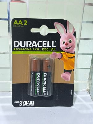 Duracell AA, 2 Batteries, 1300mAh, Rechargeable