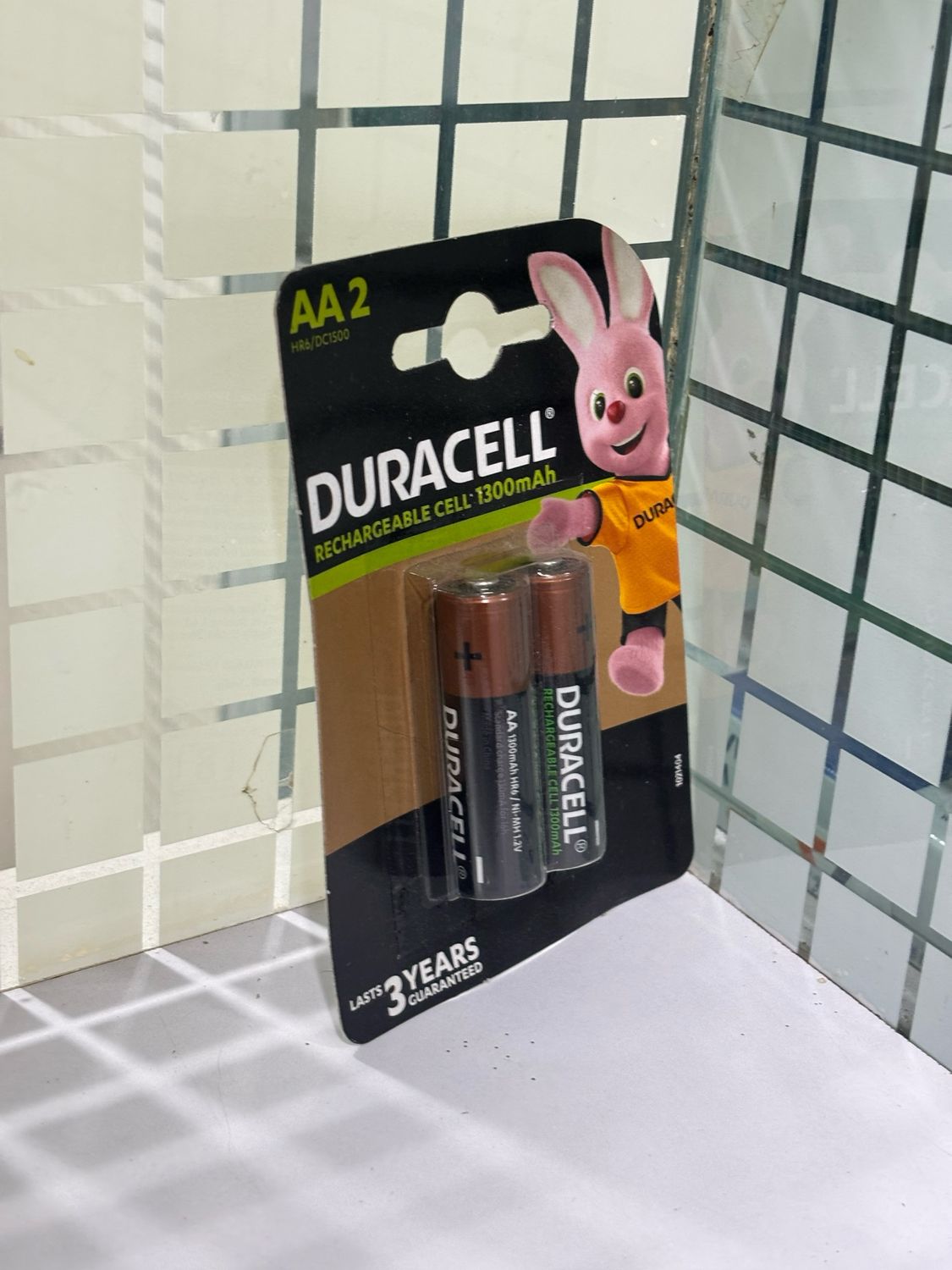 Duracell AA, 2 Batteries, 1300mAh, Rechargeable