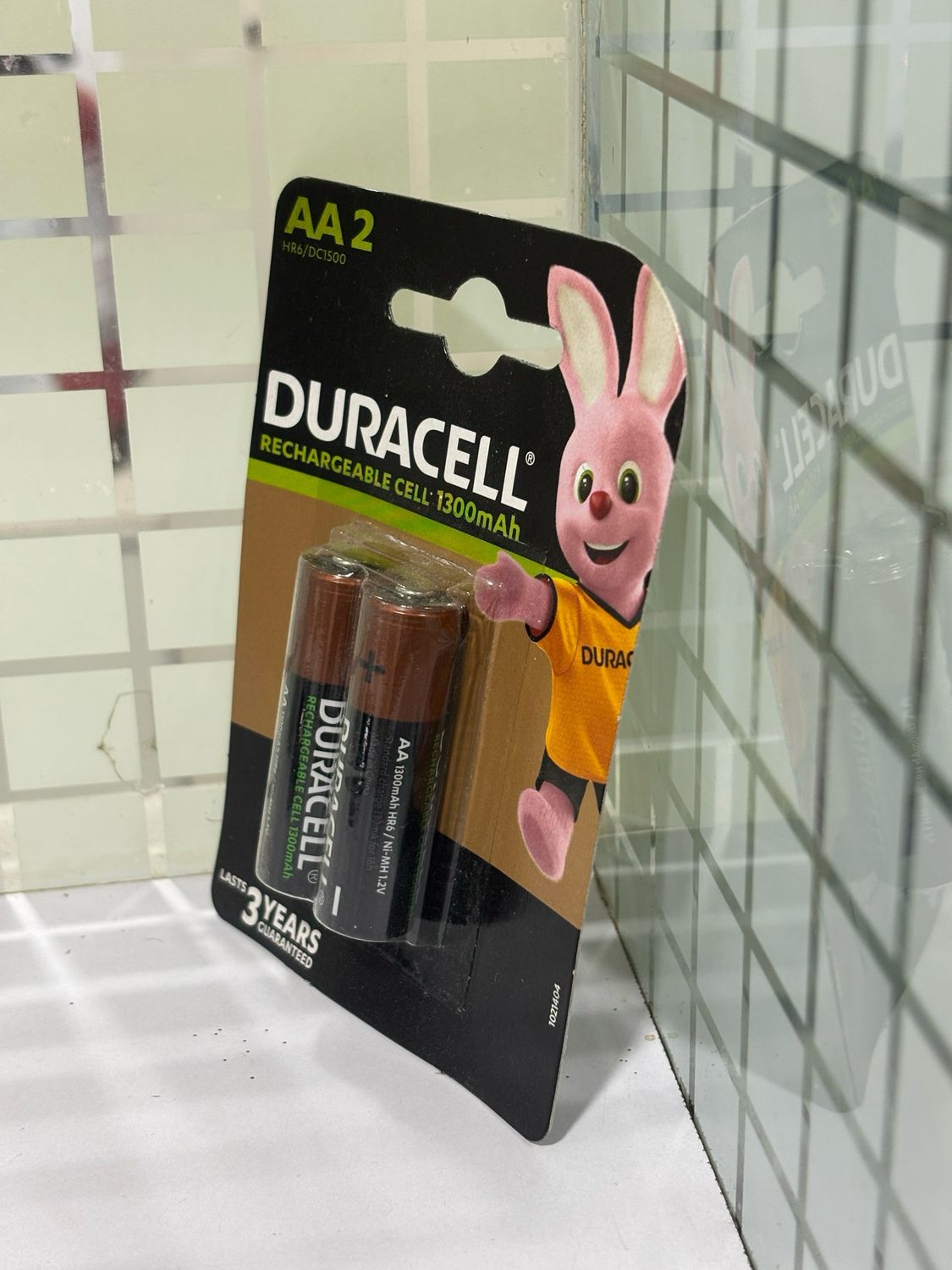 Duracell AA, 2 Batteries, 1300mAh, Rechargeable