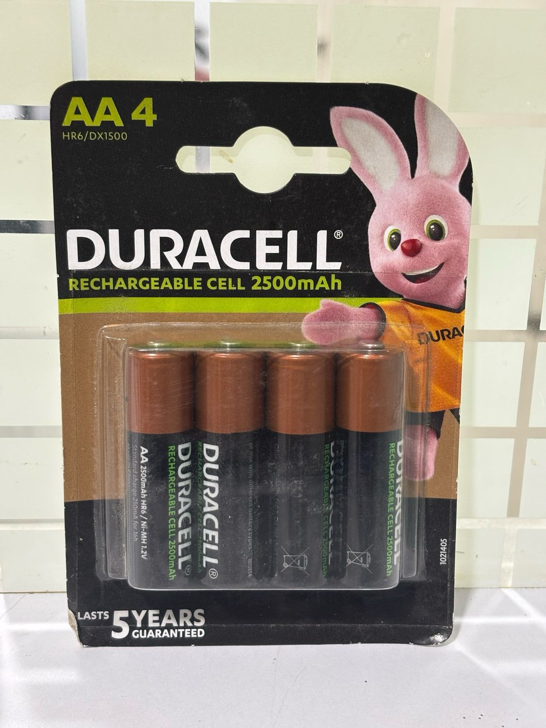 Duracell 2500mAh AA 4-Batteries Rechargeable
