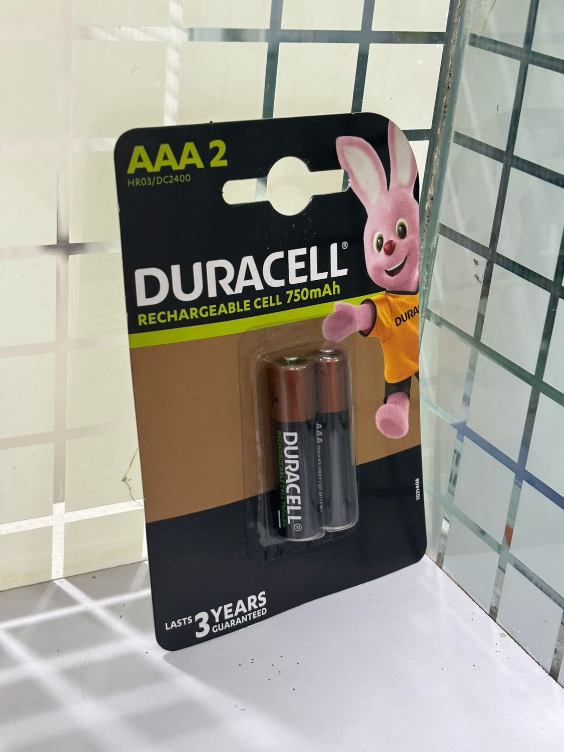 Duracell AAA, 2 Battery, 750mAh, Rechargeable