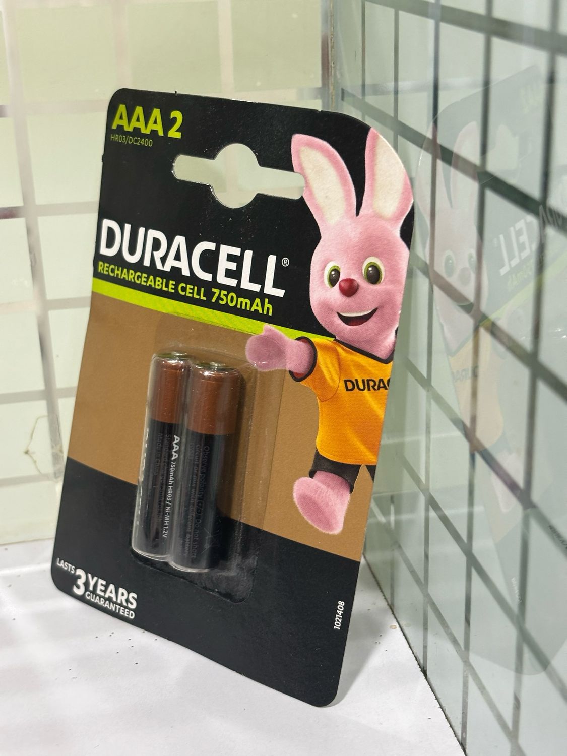 Duracell AAA, 2 Battery, 750mAh, Rechargeable