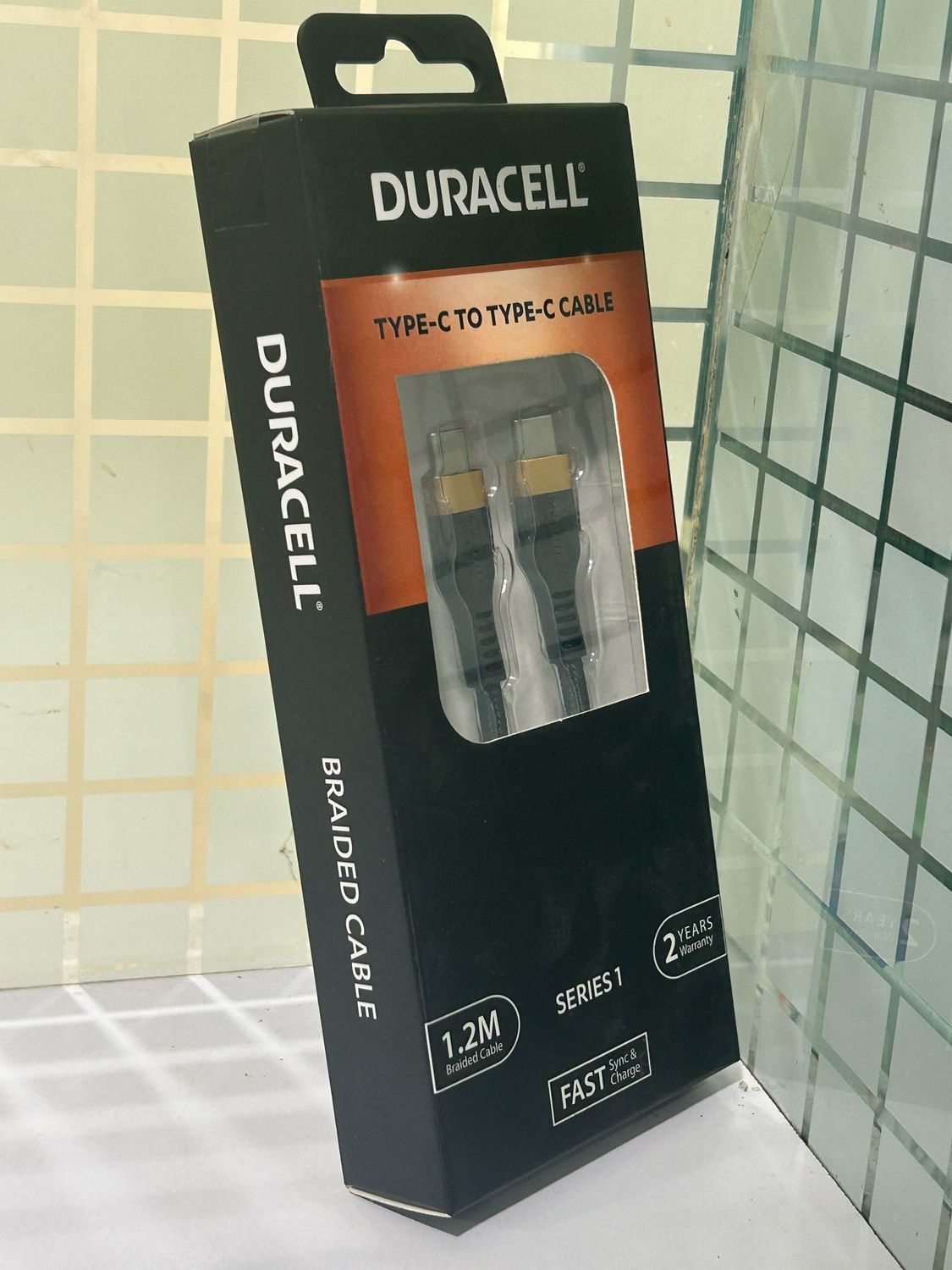 Duracell 1.2mtr 4A Type-C to Type-C Charging Cable Duracell 1.2mtr 4A Type-C to Type-C Charging Cable