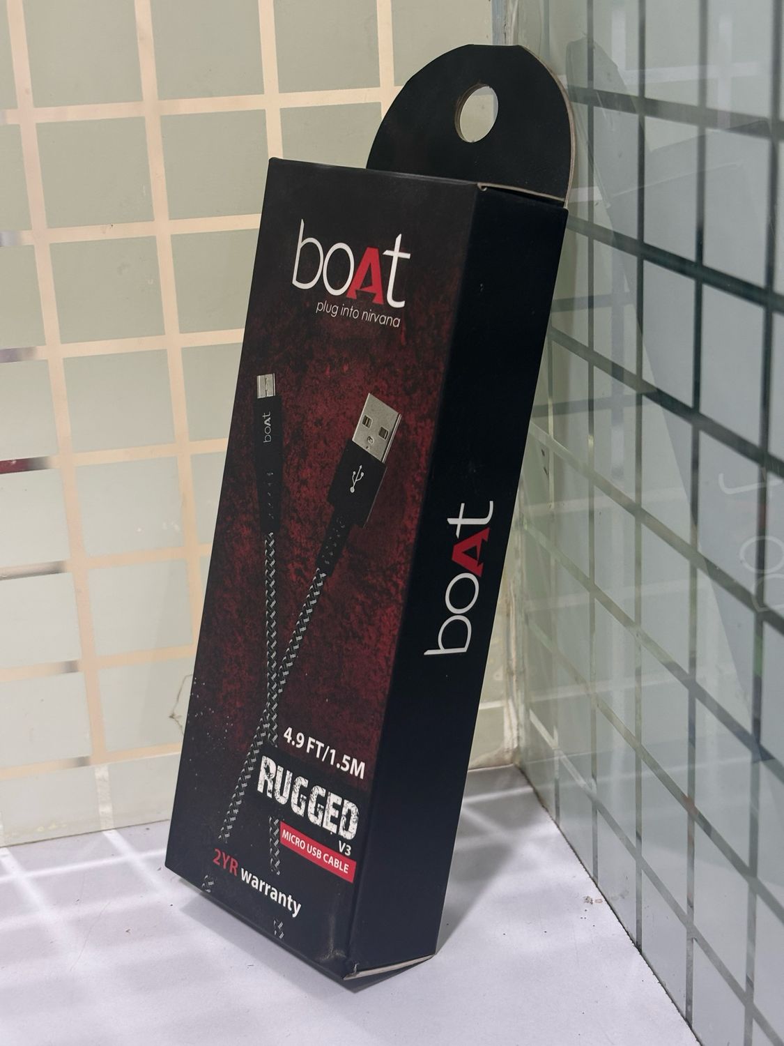 boAt Rugged v3 Micro USB Cable Black boAt Rugged v3 Micro USB Cable Black