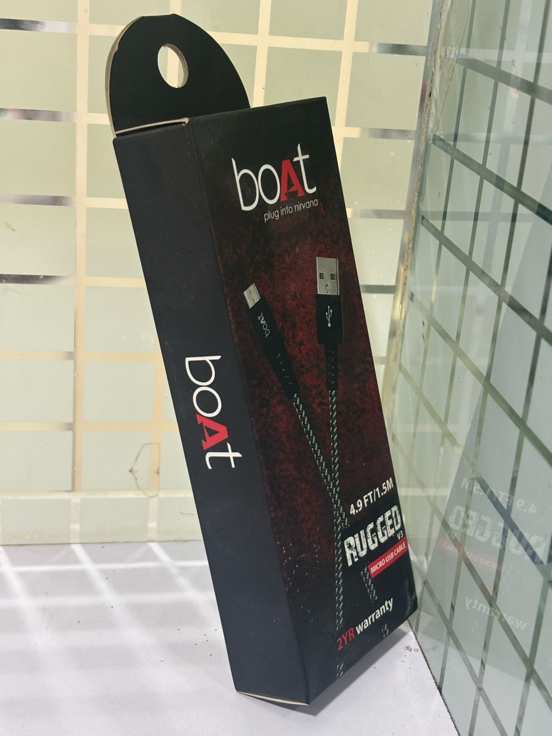 boAt Rugged v3 Micro USB Cable Black boAt Rugged v3 Micro USB Cable Black