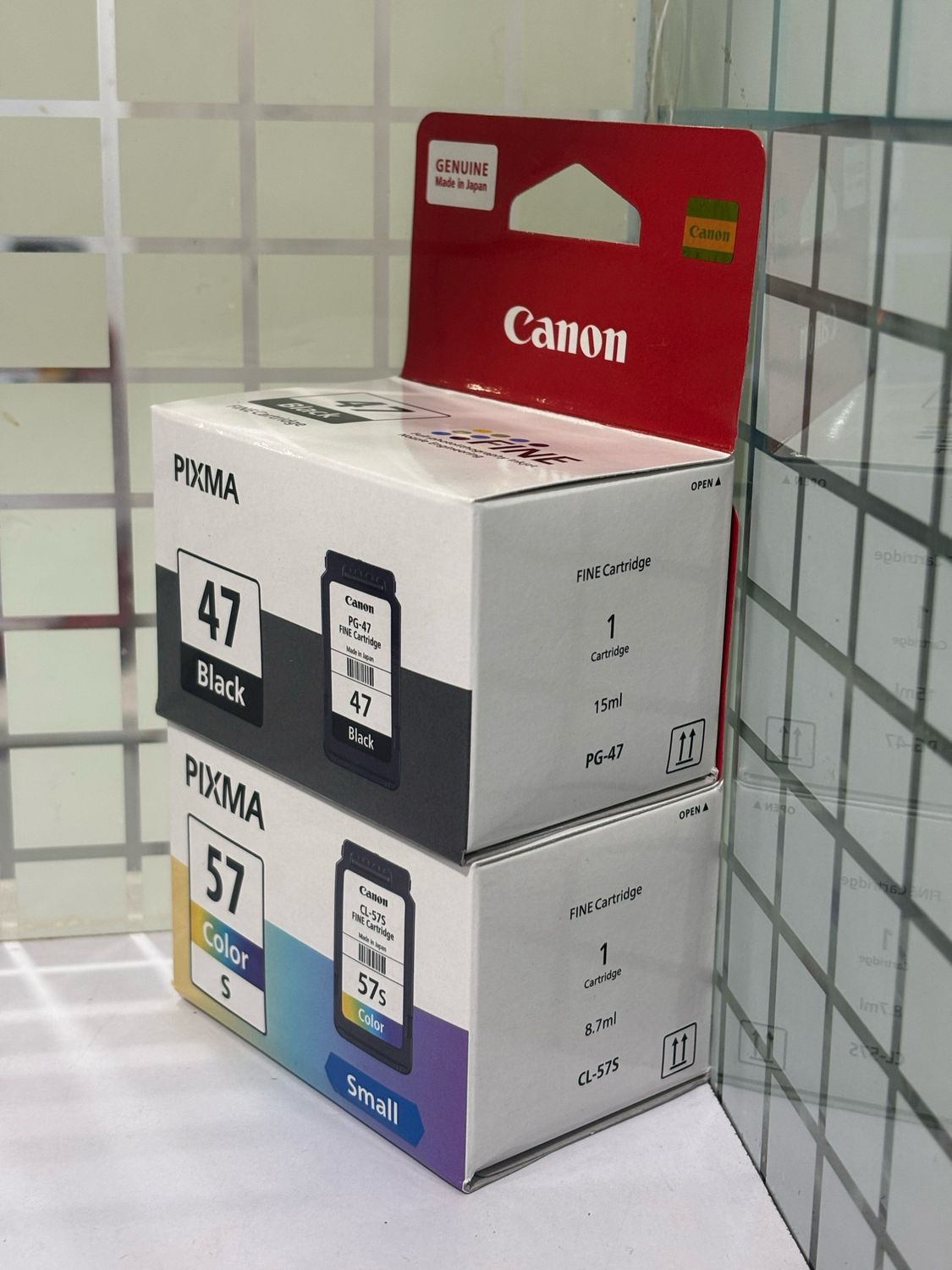 Canon Pixma E417, E460, E470, E477 Cartridge (PG47 CL57s) Canon Pixma E417, E460, E470, E477 Cartridge (PG47 CL57s)