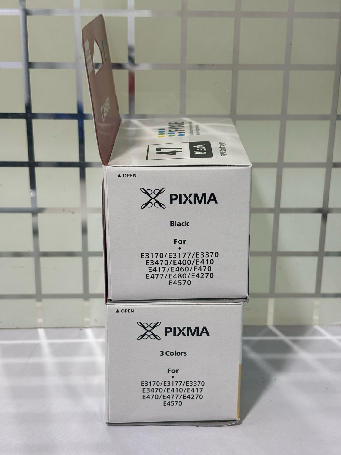 Canon Pixma E417, E460, E470, E477 Cartridge (PG47 CL57s) Canon Pixma E417, E460, E470, E477 Cartridge (PG47 CL57s)