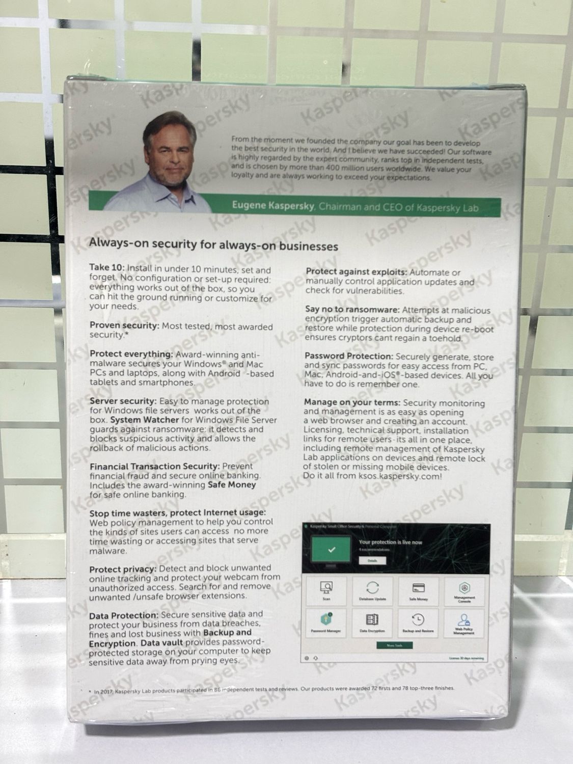 5 PC, 1 Server, 5 Mobile, 1 Year, Kaspersky Small Office Security 5 PC, 1 Server, 5 Mobile, 1 Year, Kaspersky Small Office Security