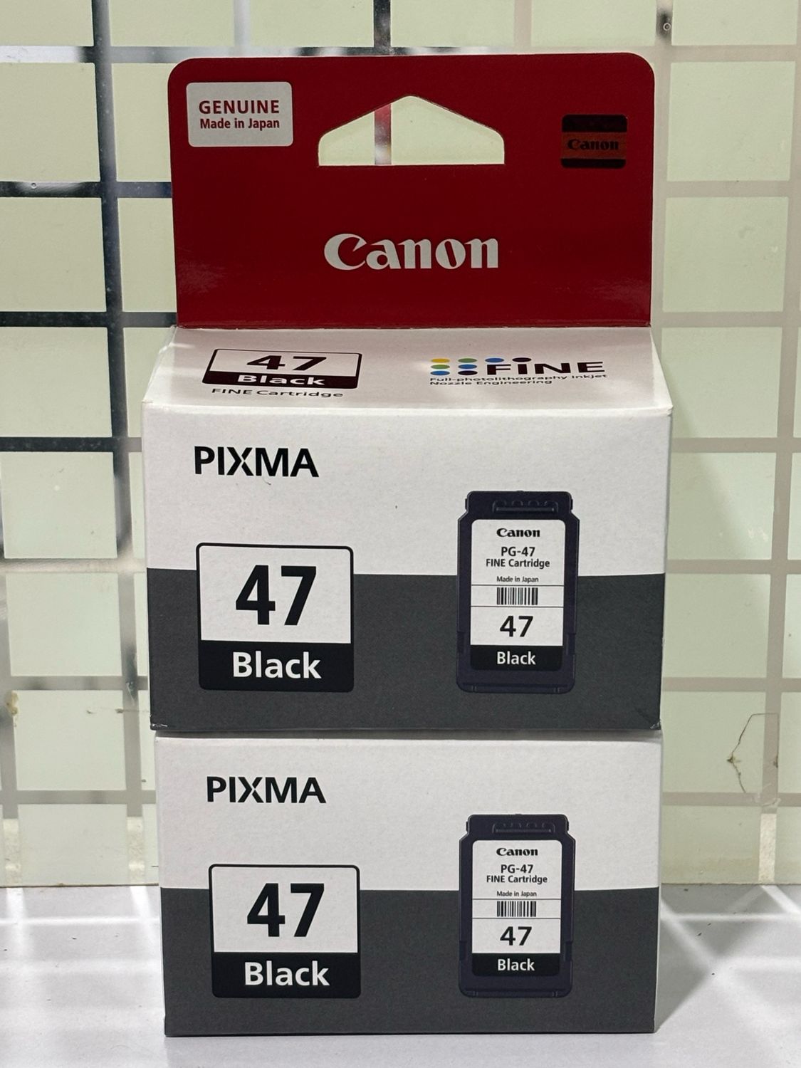 Canon Pixma PG-47 Ink Cartridge, Black, Twin Pack