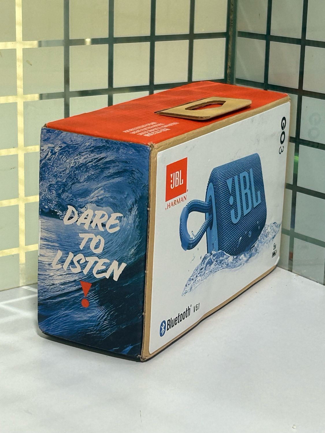 JBL Go 3, Wireless Ultra Portable Bluetooth Speaker,Blue