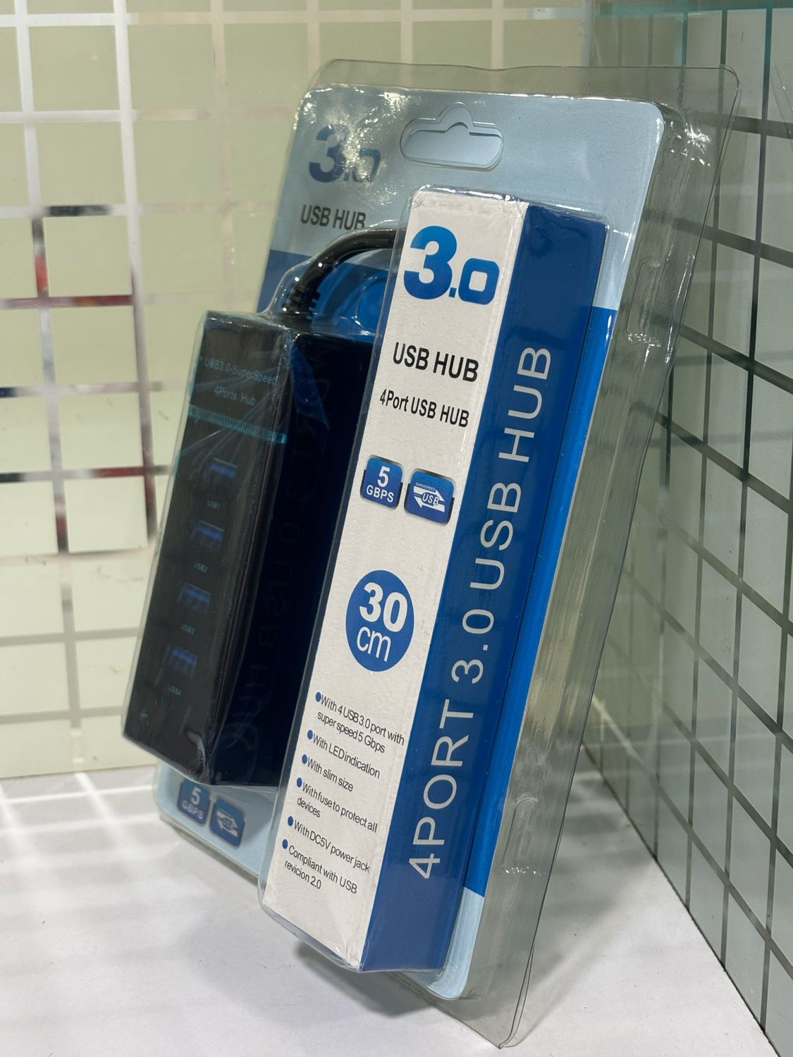 4-Port USB Hub with USB 3.0 Super Speed